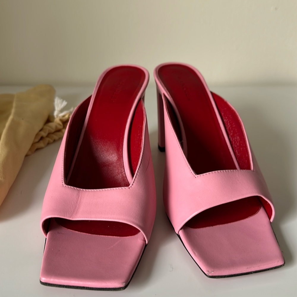 Wandler Isa Square Toe Slip on Mules - 39.5